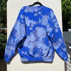 Hanes Ecosmart Sweatshirt Reverse/Bleach Tie Dye